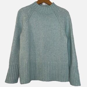 Talbot’s Sweater Small Ice Blue warm mock neck